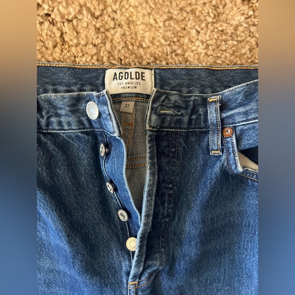 AGOLDE Los Angeles high rise button fly denim size 27 - Picture 4 of 6